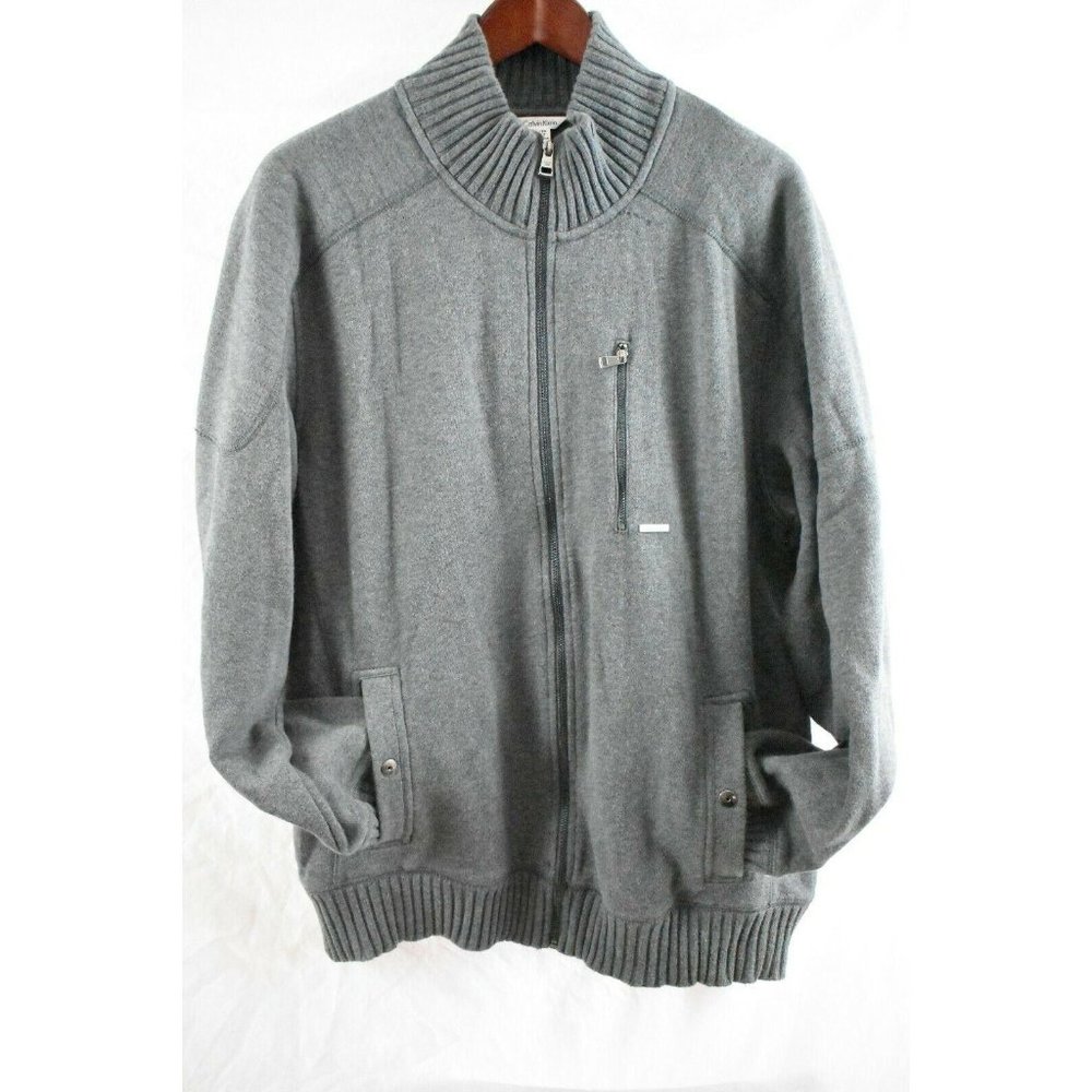 Calvin Klein Mens Sweater Gray Size XL Turtleneck